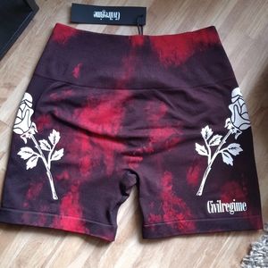 NWT Civil Regime "Forever Rose' Kelly Seamless Shorts